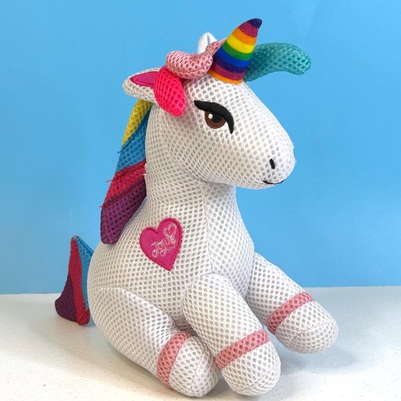 Nickelodeon Jojo Siwa Unicorn Mesh Bath Scrub 9" Stuffed Animal Toy - Picture 1 of 4